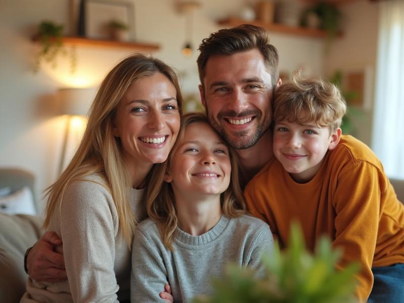 Happy family receiving compassionate psychiatric care from Dr. Arnold Shapiro in Cincinnati Ohio